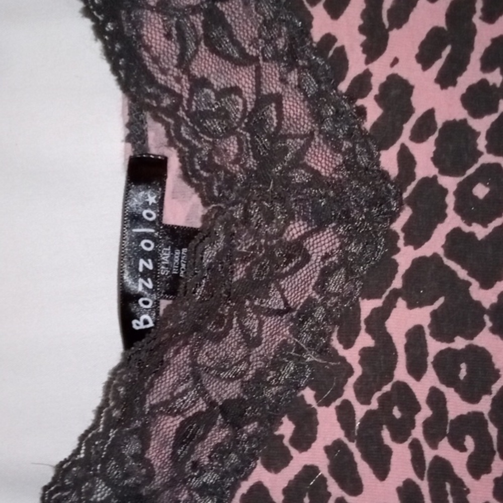 Pink Leopard See through Ribbed Tank - Picture 2 of 2